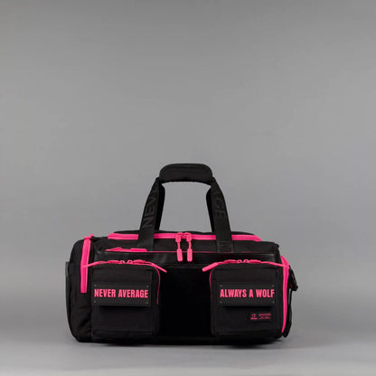 30L Perfect Duffle Bag Black Neon Pink