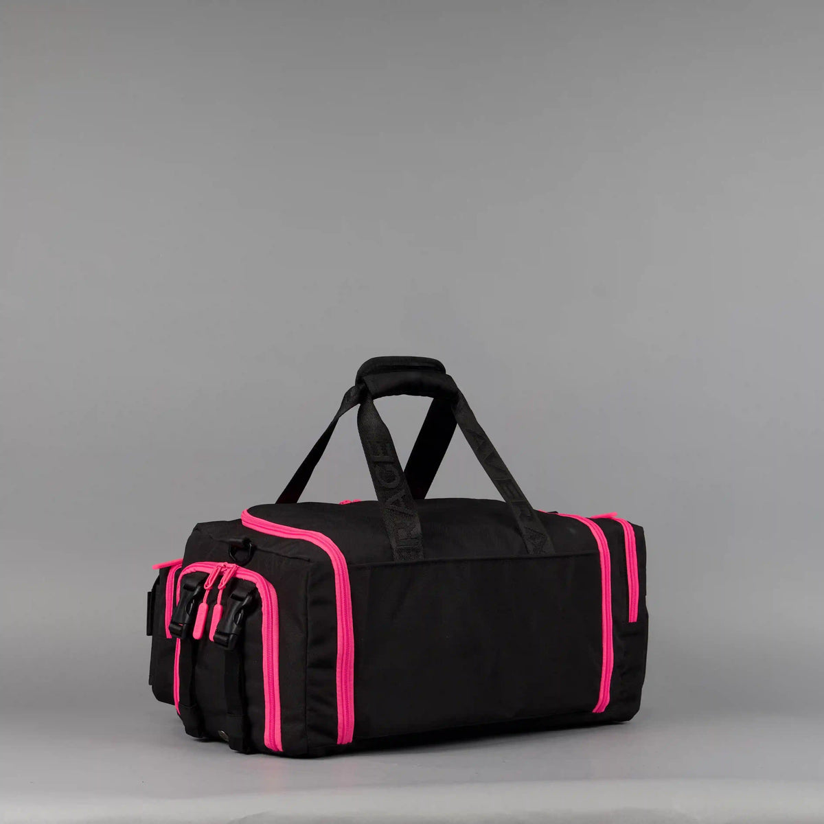 30L Perfect Duffle Bag Black Neon Pink