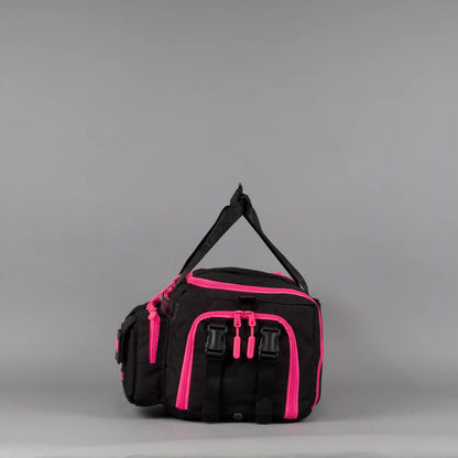 30L Perfect Duffle Bag Black Neon Pink