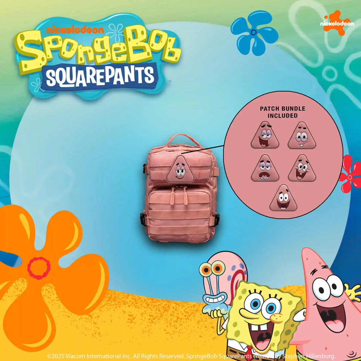 Patrick Star 9L Mini BackpackWith Removable Patch Set Sale