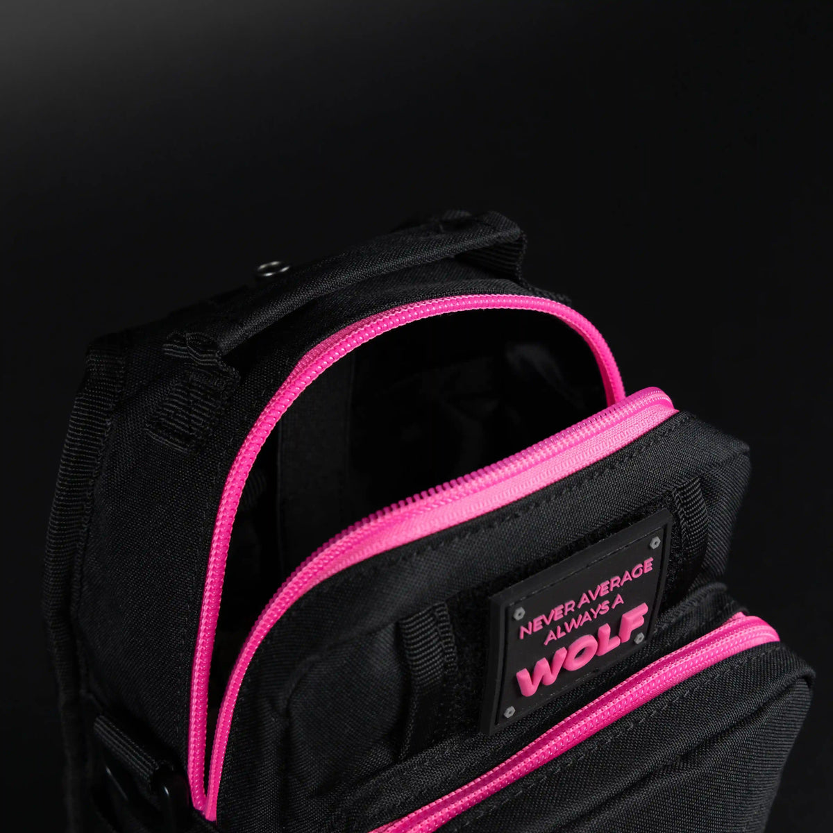 4L Mini Tactical Sling Bag Black Neon Pink