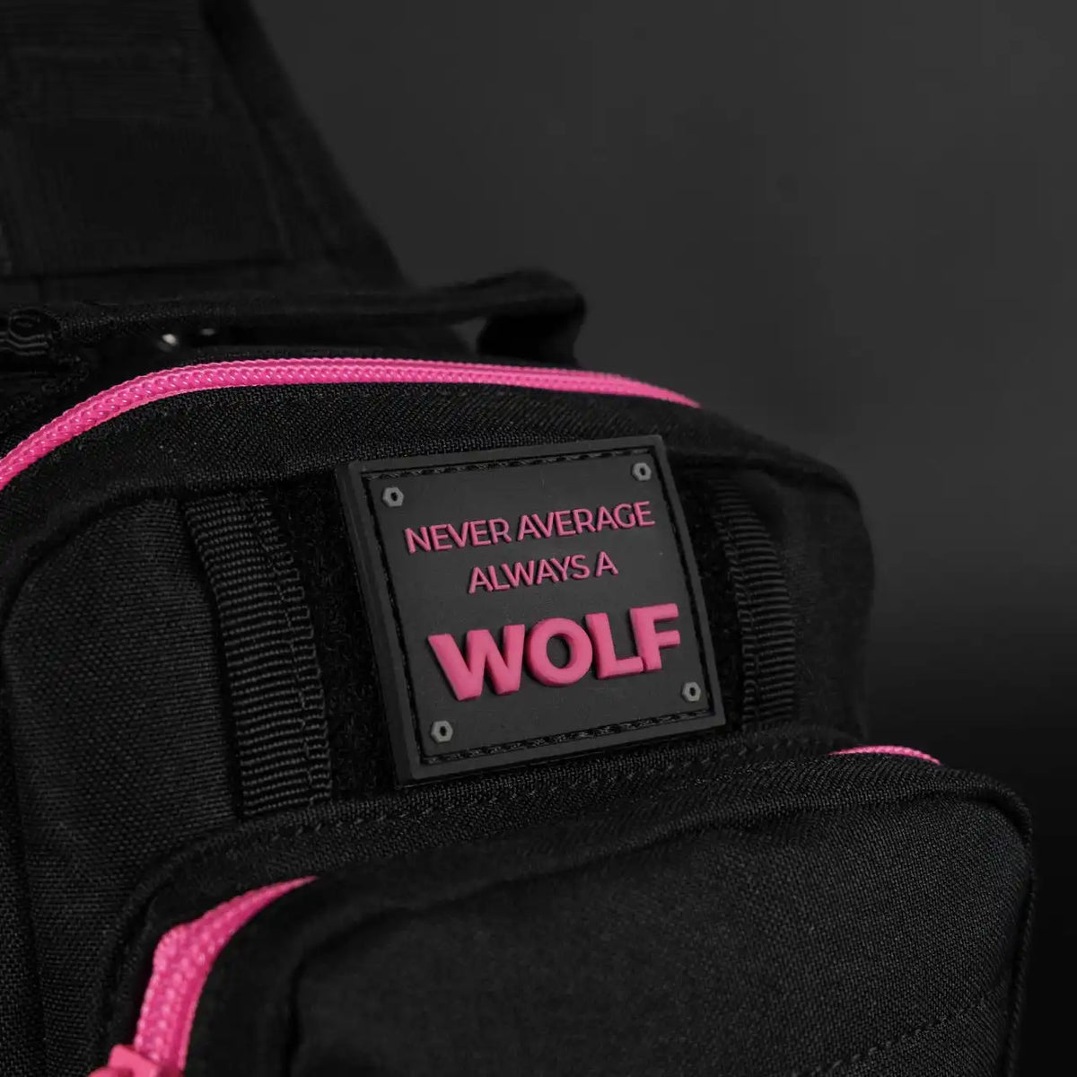 4L Mini Tactical Sling Bag Black Neon Pink