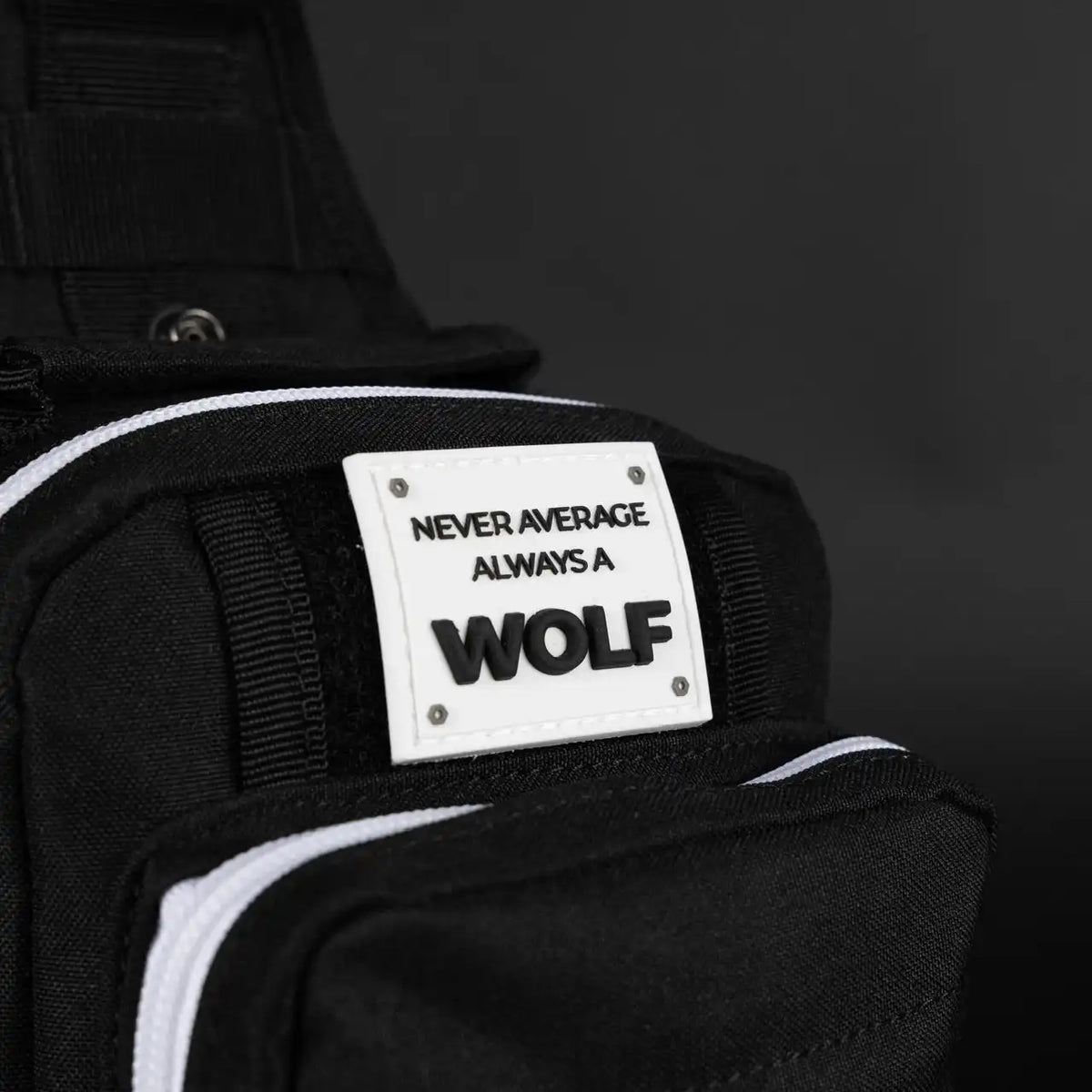 4L Mini Tactical Sling Bag Alpha Black White Accent