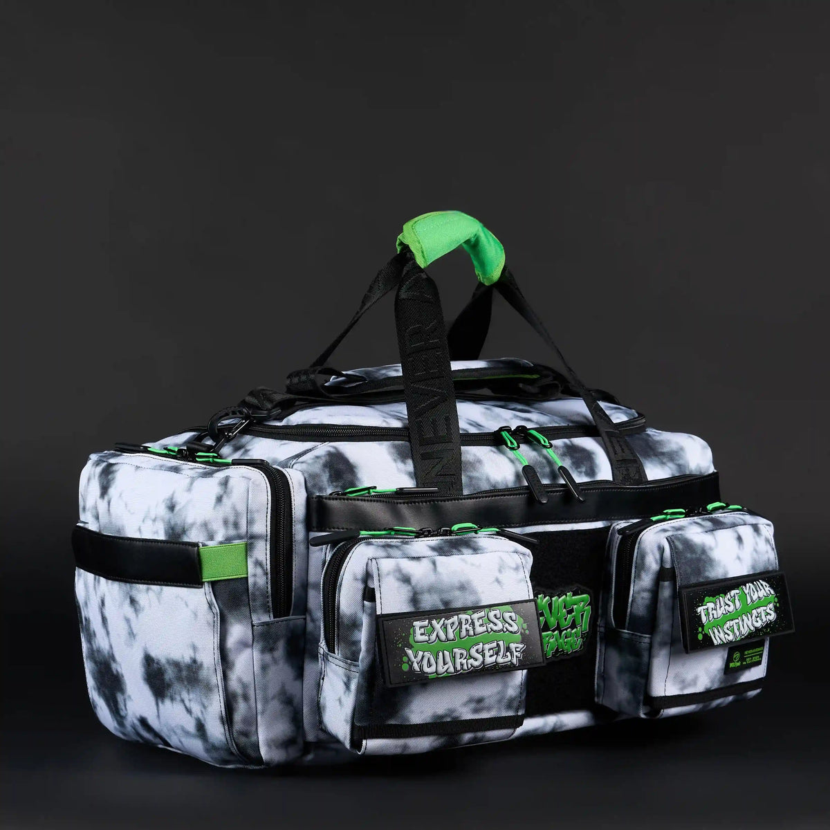 30L Perfect Duffle Bag Graffiti Green Sale