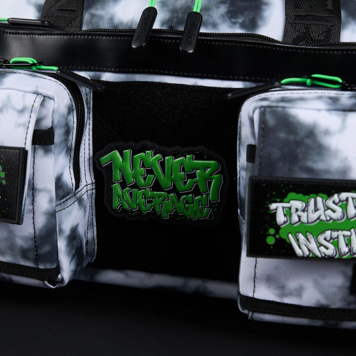 30L Perfect Duffle Bag Graffiti Green Sale
