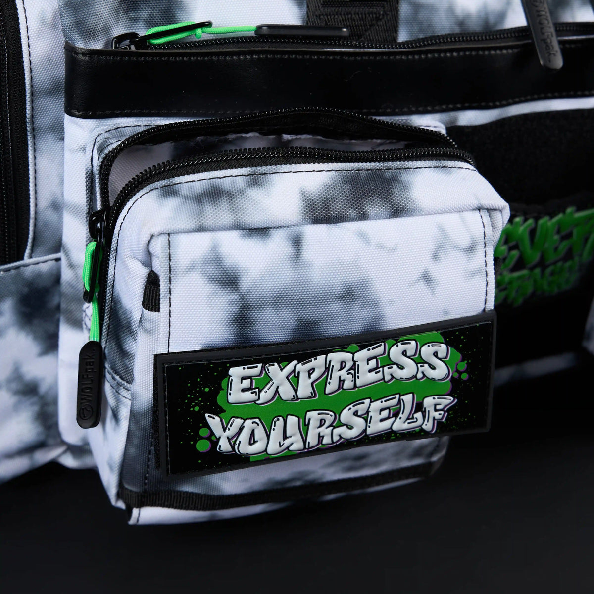 30L Perfect Duffle Bag Graffiti Green Sale
