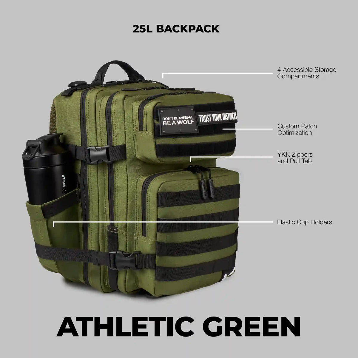 25L Backpack Athletic Green