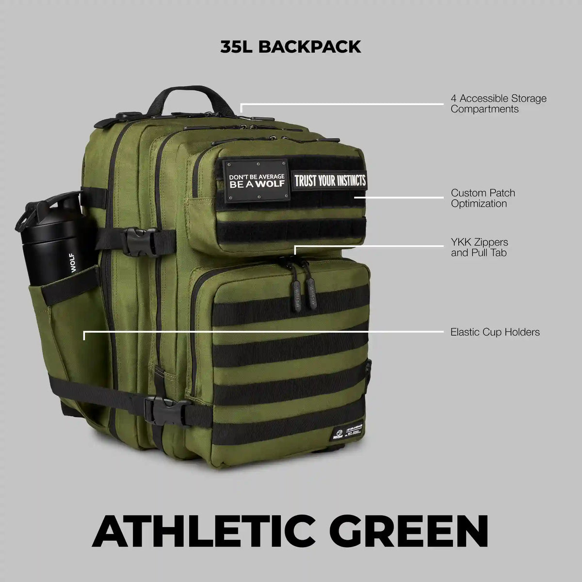 35L Backpack Athletic Green