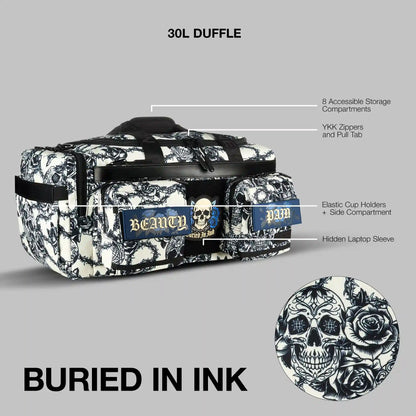 30L Perfect Duffle Bag Buried In Ink