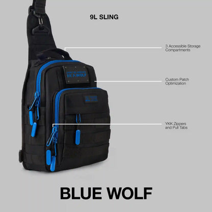 9L Tactical Sling Bag Blue Wolf