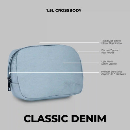 1.5L Crossbody Pack Classic Denim