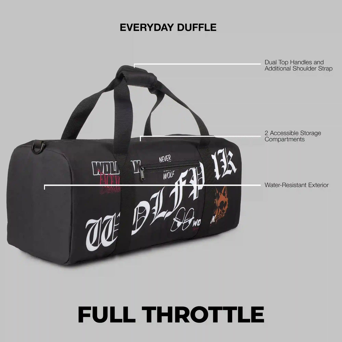 25L Everyday Lined Duffle Full Throttle