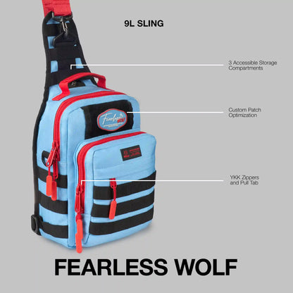 9L Tactical Sling Bag Fearless Wolf