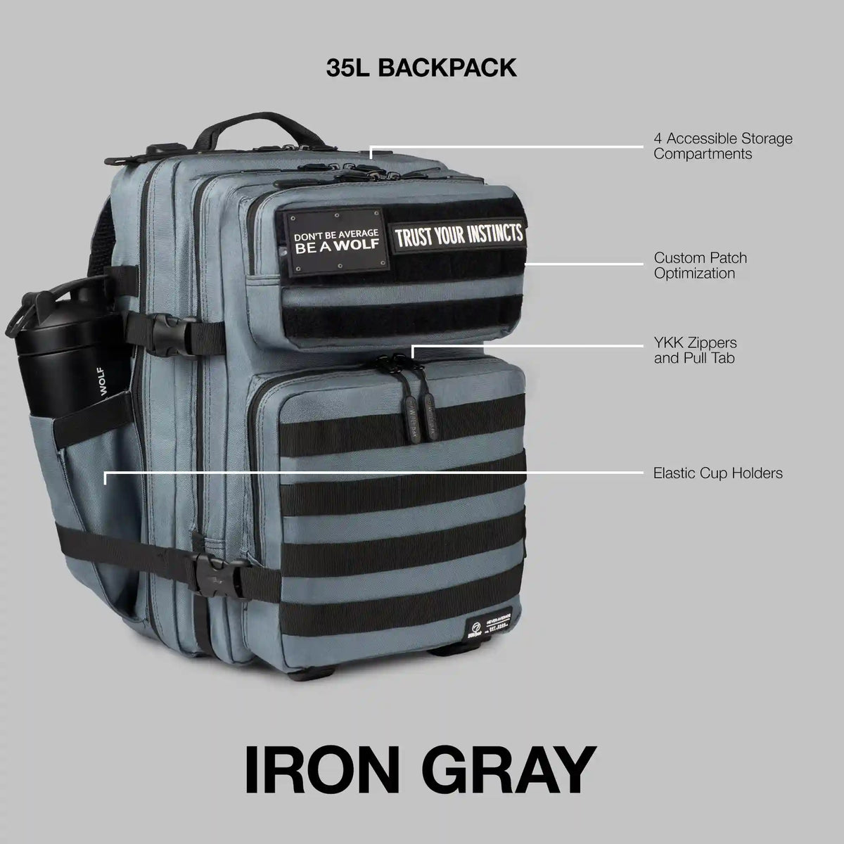 35L Backpack Iron Gray