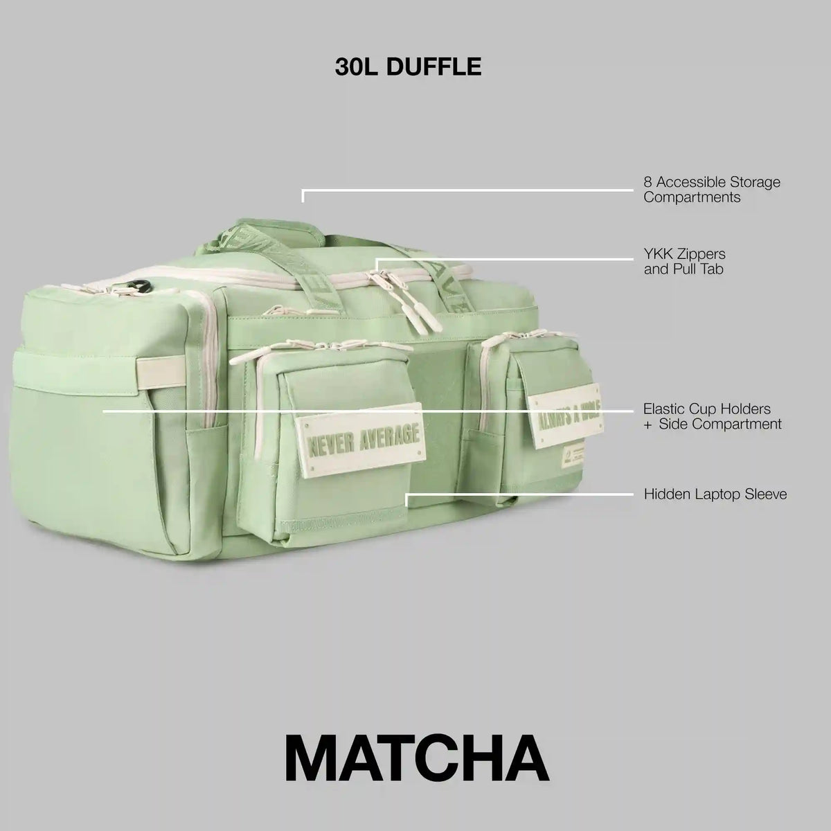 30L Perfect Duffle Bag Matcha