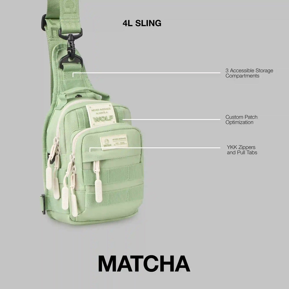 4L Mini Tactical Sling Bag Matcha