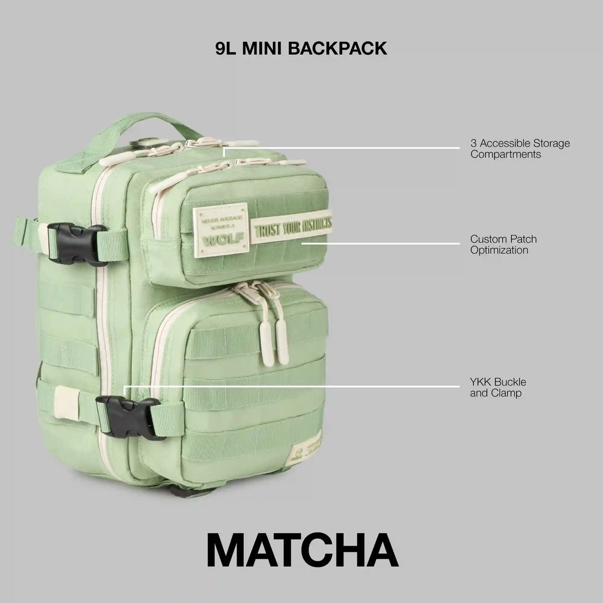 9L Backpack Mini Matcha