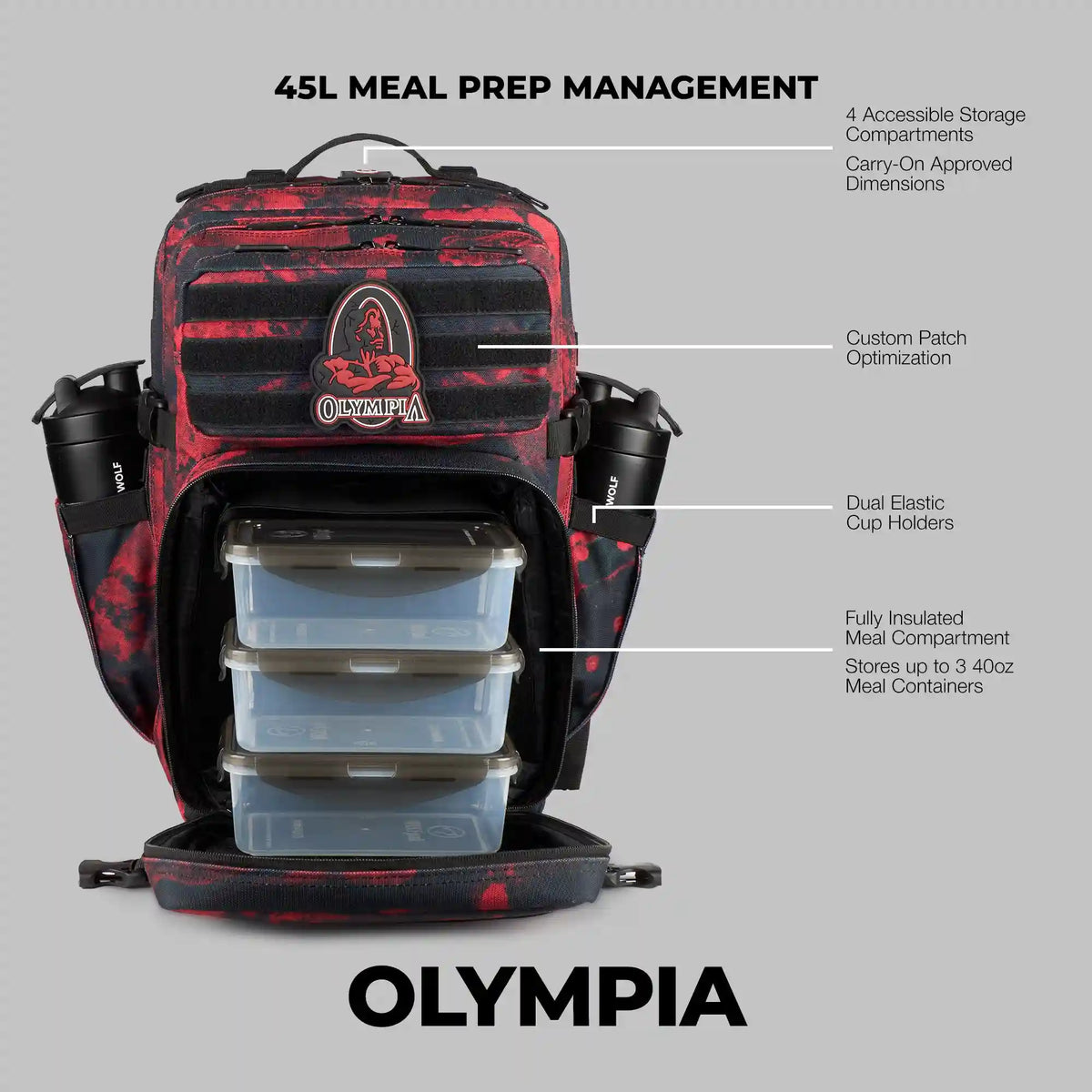 45L Meal Prep Management 2026 Olympia