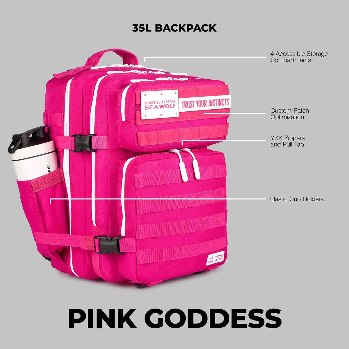 35L Backpack Pink Goddess
