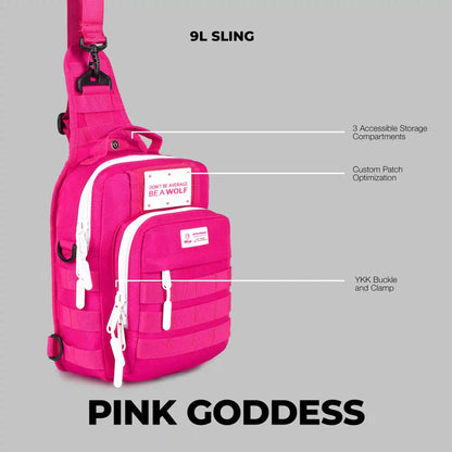 9L Tactical Sling Bag Pink Goddess