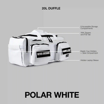 20L Mini Duffle Bag Polar White