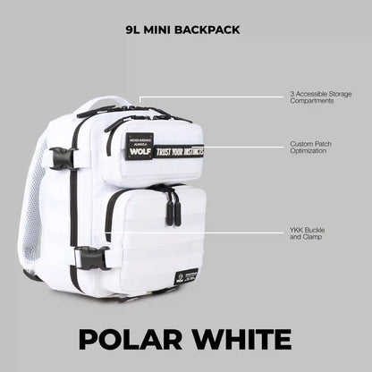 9L Backpack Mini Polar White