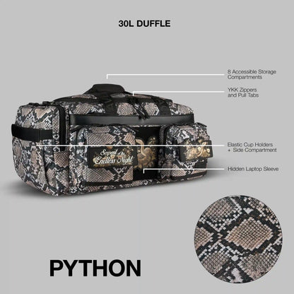 30L Perfect Duffle Bag Python