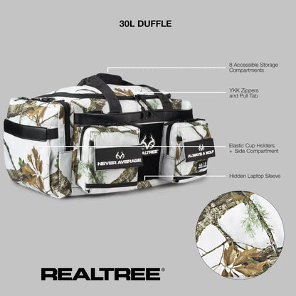 30L Perfect Duffle Bag Realtree® APX Snow