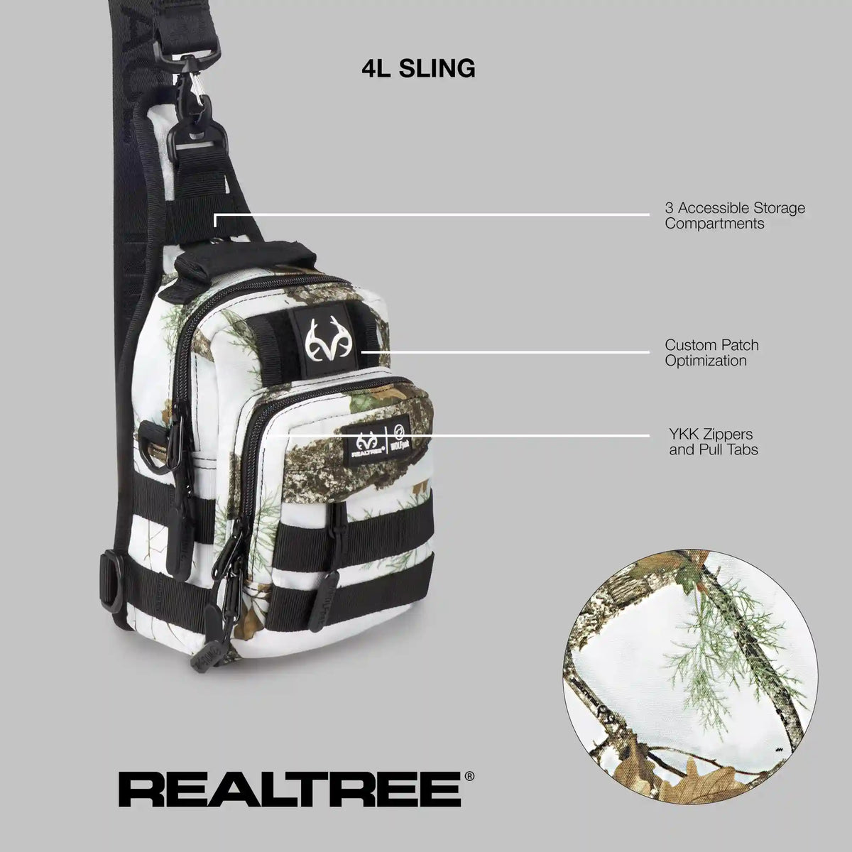 4L Mini Tactical Sling Bag Realtree® APX Snow