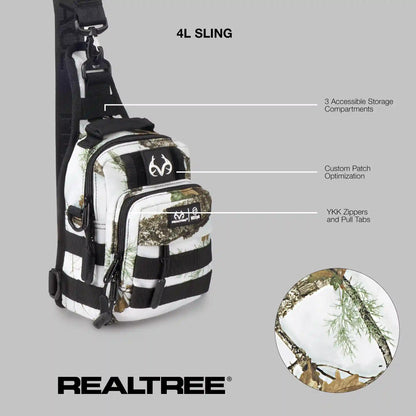 4L Mini Tactical Sling Bag Realtree® APX Snow