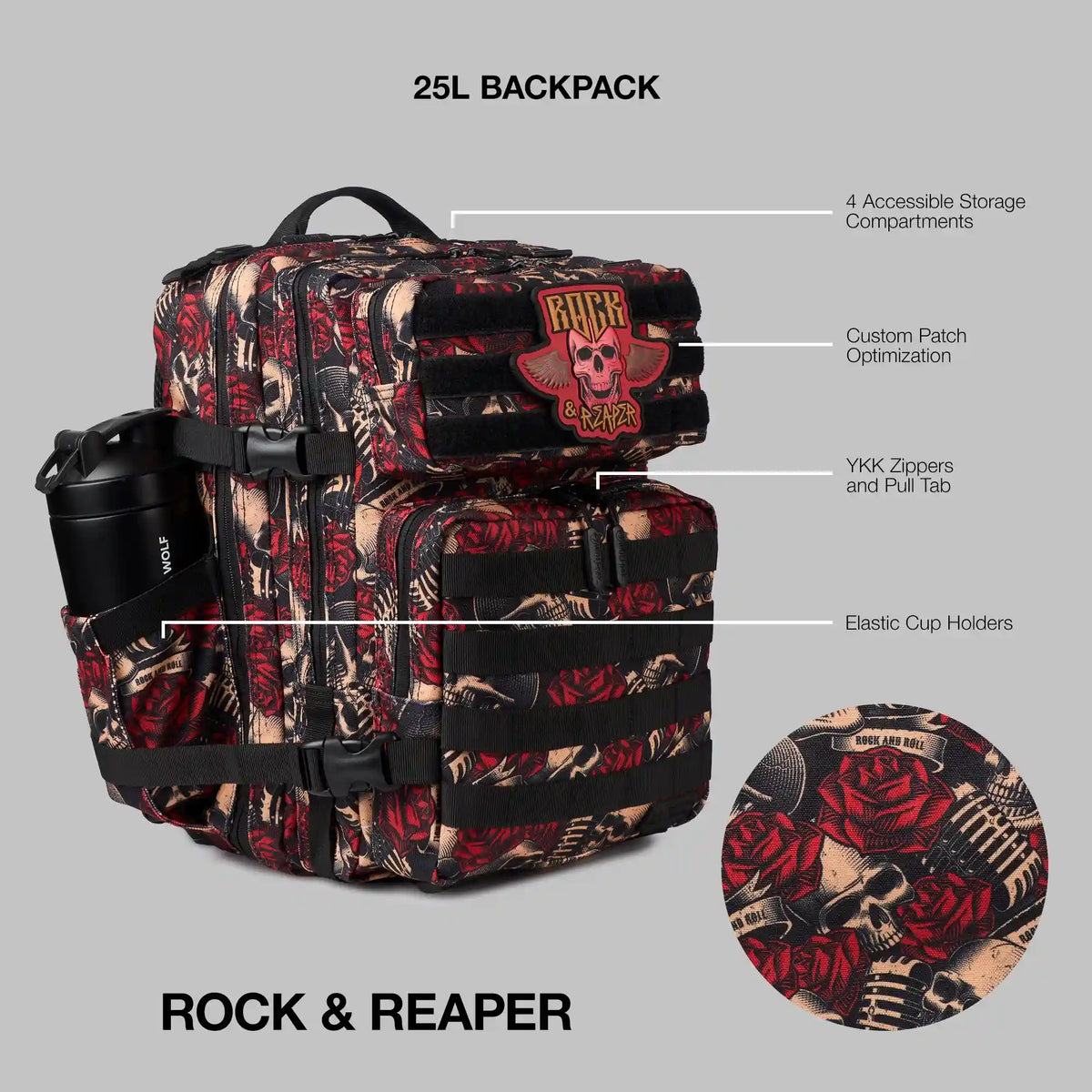 25L Backpack Rock & Reaper