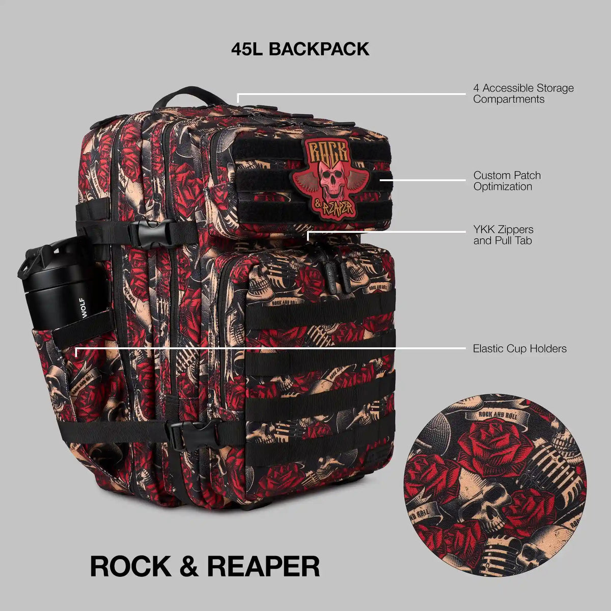 45L Backpack Rock & Reaper
