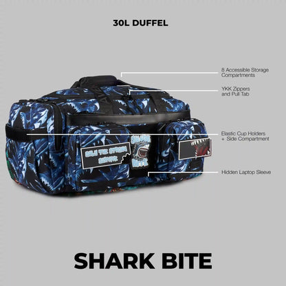 30L Perfect Duffle Bag Shark Bite
