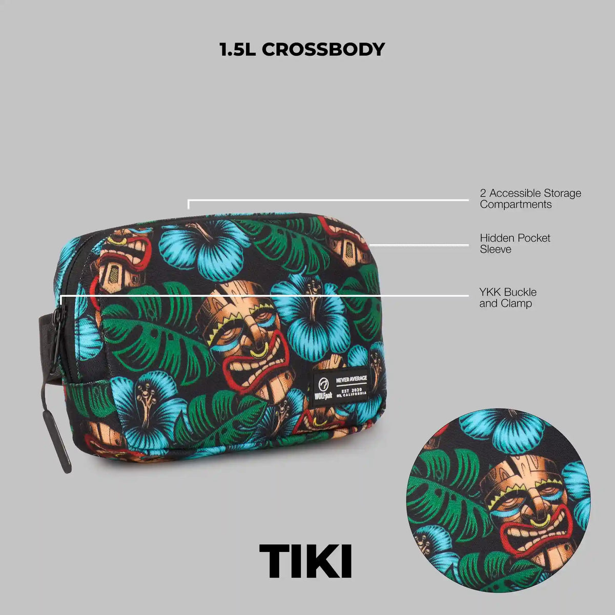 1.5L Crossbody Pack Tiki