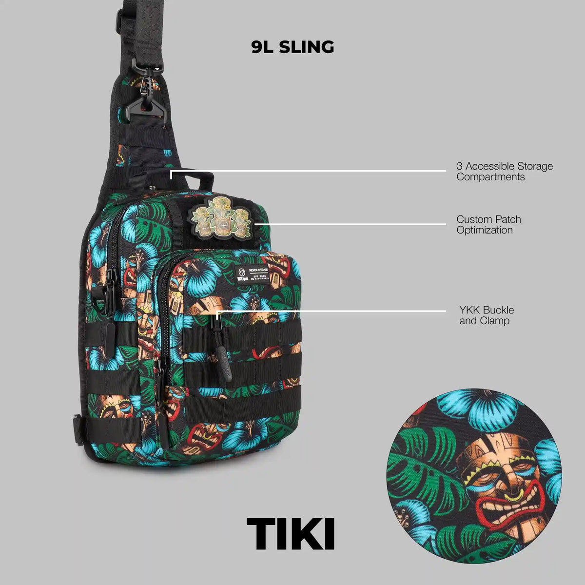 9L Tactical Sling Bag Tiki
