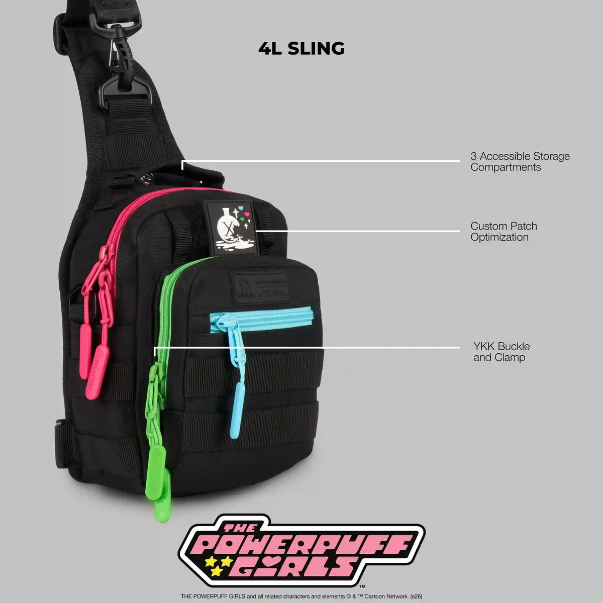 4L Mini Tactical Sling Bag Powerpuff Girls