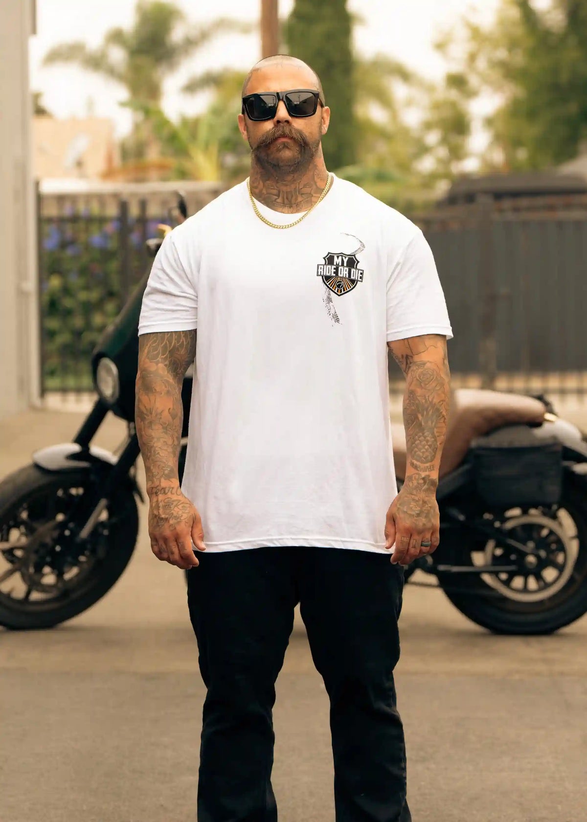 Ride or Die Arctic White Graphic T-Shirt