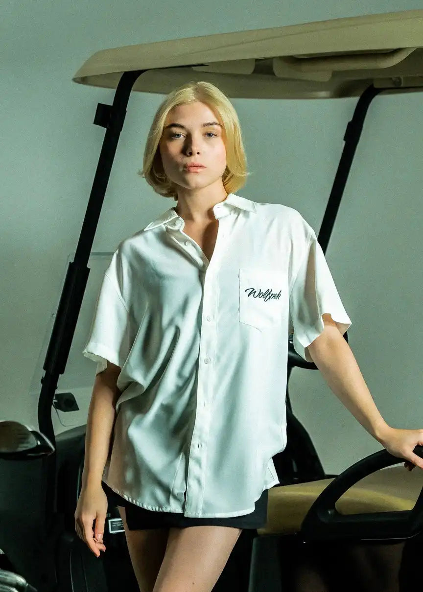 Arctic White Country Club Button Up