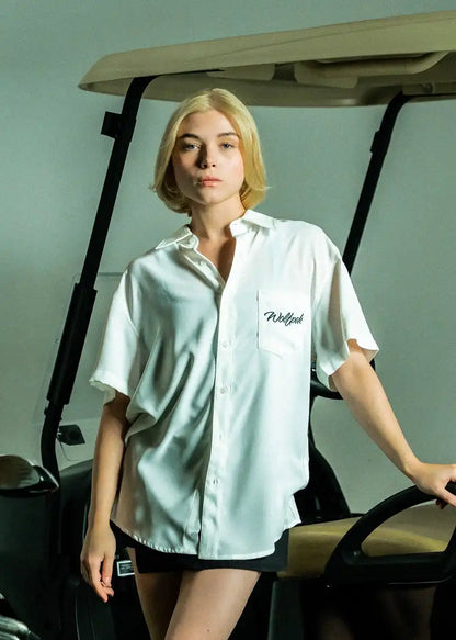 Arctic White Country Club Button Up