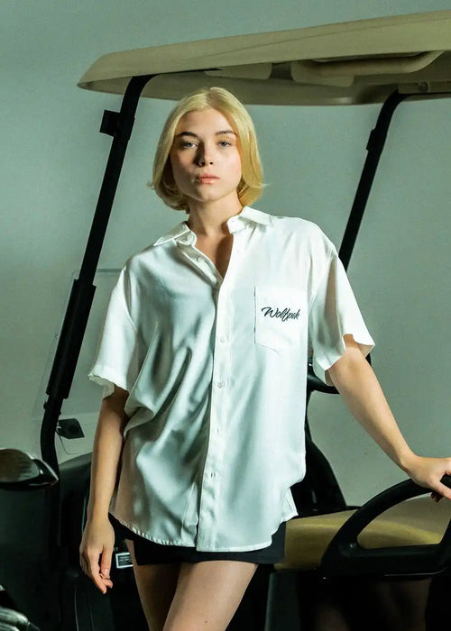 Arctic White Country Club Button Up